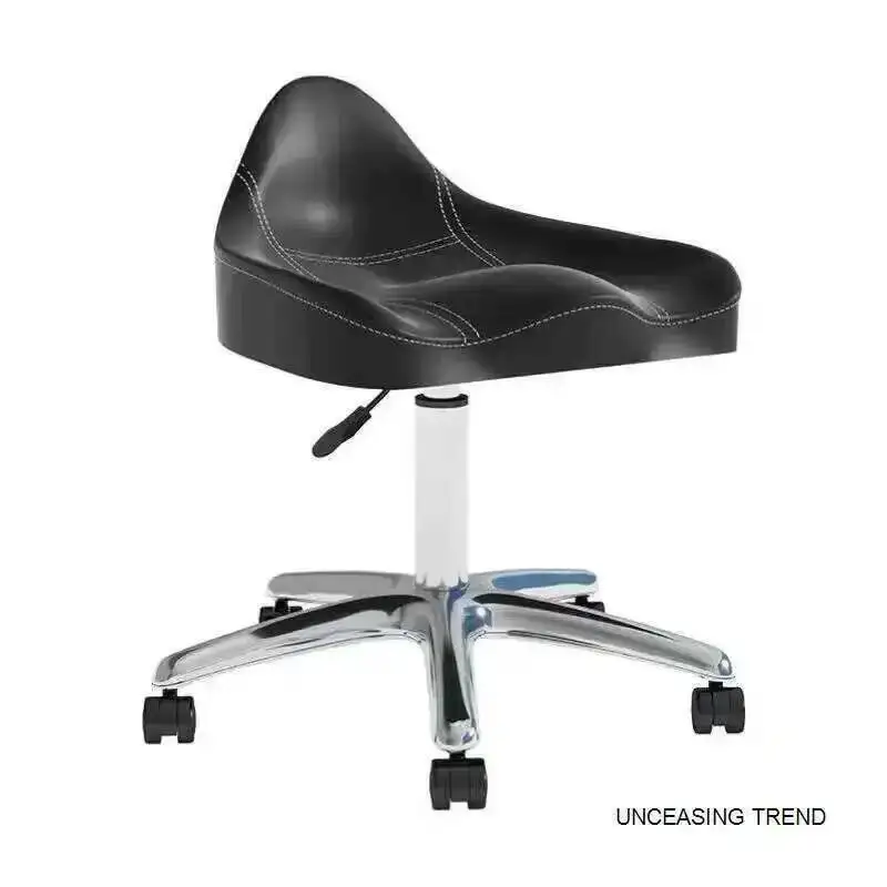 

Wrought Nordic Beauty Barber Iron Chairs Salon Special Barber Chair Modern Rotating Lifting Stool with Wheels Home Makeup Chair