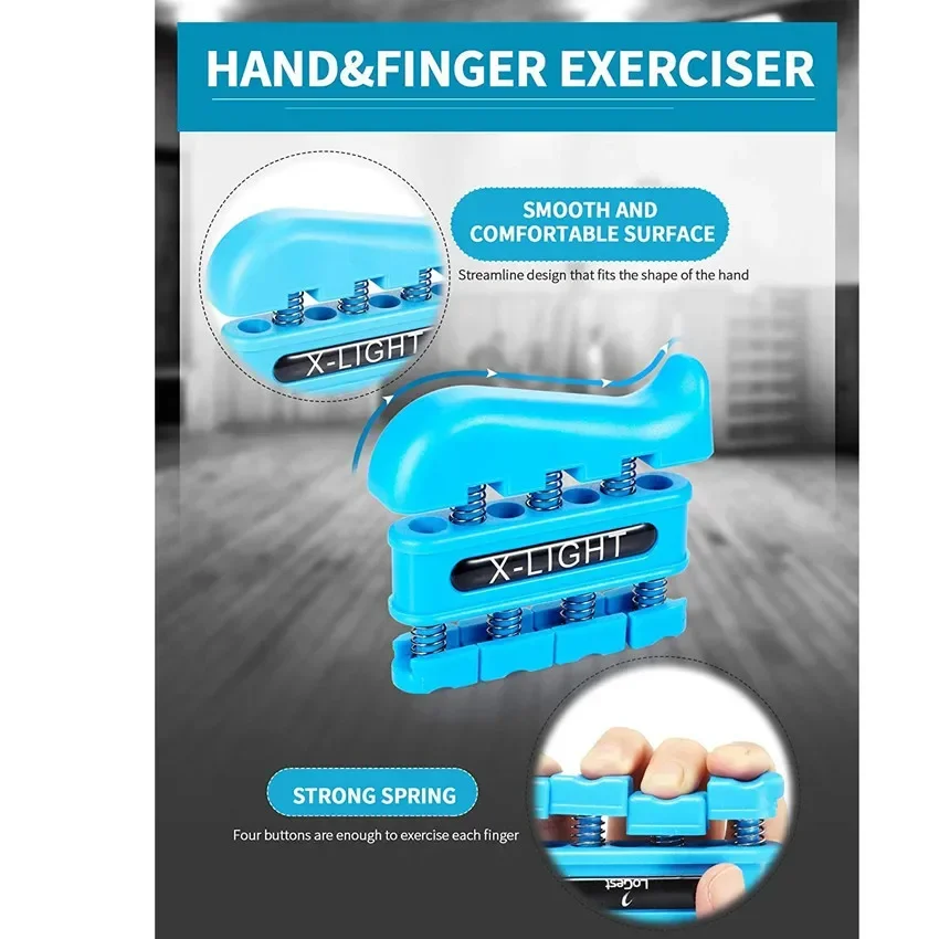 Finger Strengthener Finger Exerciser for Forearm and Hand Strengthener Hand Grip Workout Equipment for Musician Rock Climbing