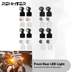 Motorcycle Front Rear LED Mini Brake Indicator Light Turn Signal Running Blinker Lamp For Harley Softail Touring FLHR XL For BMW