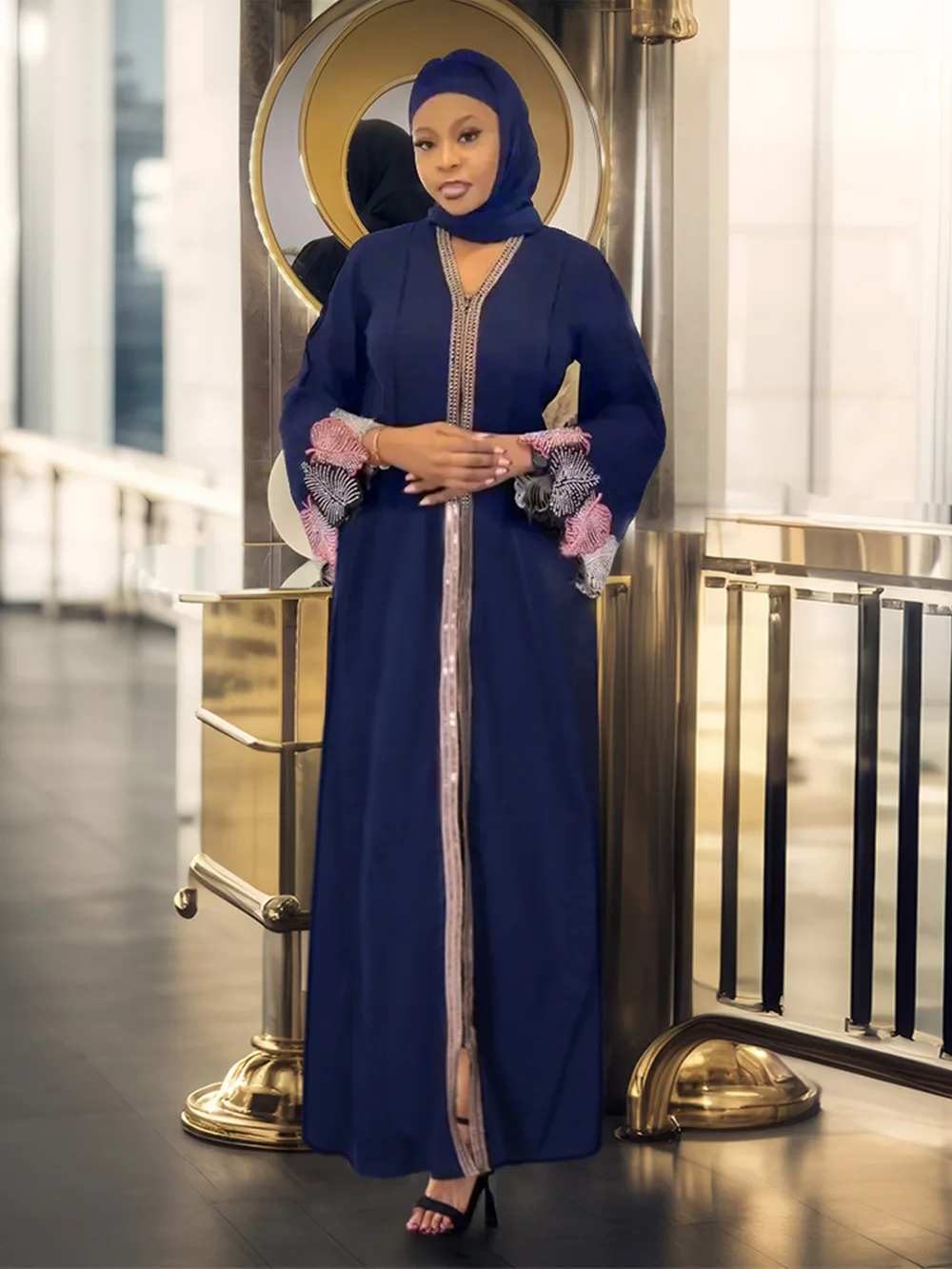 

Abayas For Women Dubai Luxury 2025 African Muslim Fashion Dress Caftan Marocain Evening Party Dresses Boubou Robe Djellaba Femme