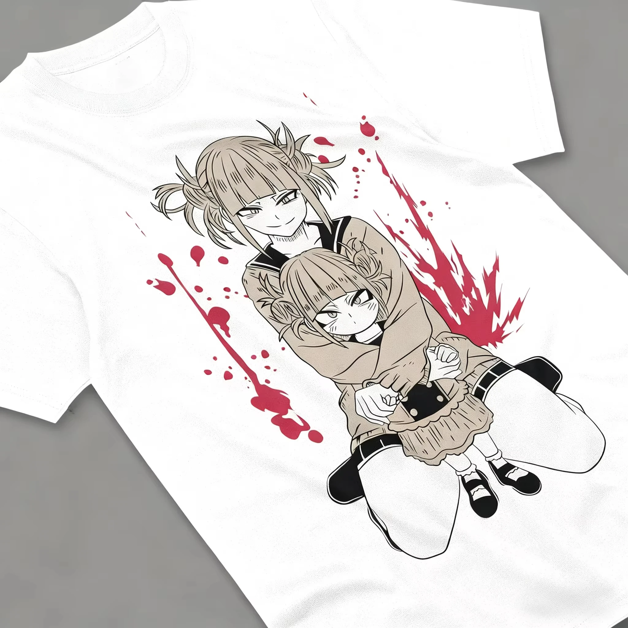 Himiko Toga T-Shirt Hero Izuku Midoriya Girl Kawaii Shirt All Size Cotton