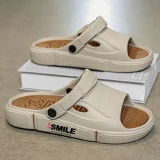 

Two-color one-word slippers, cool slippers