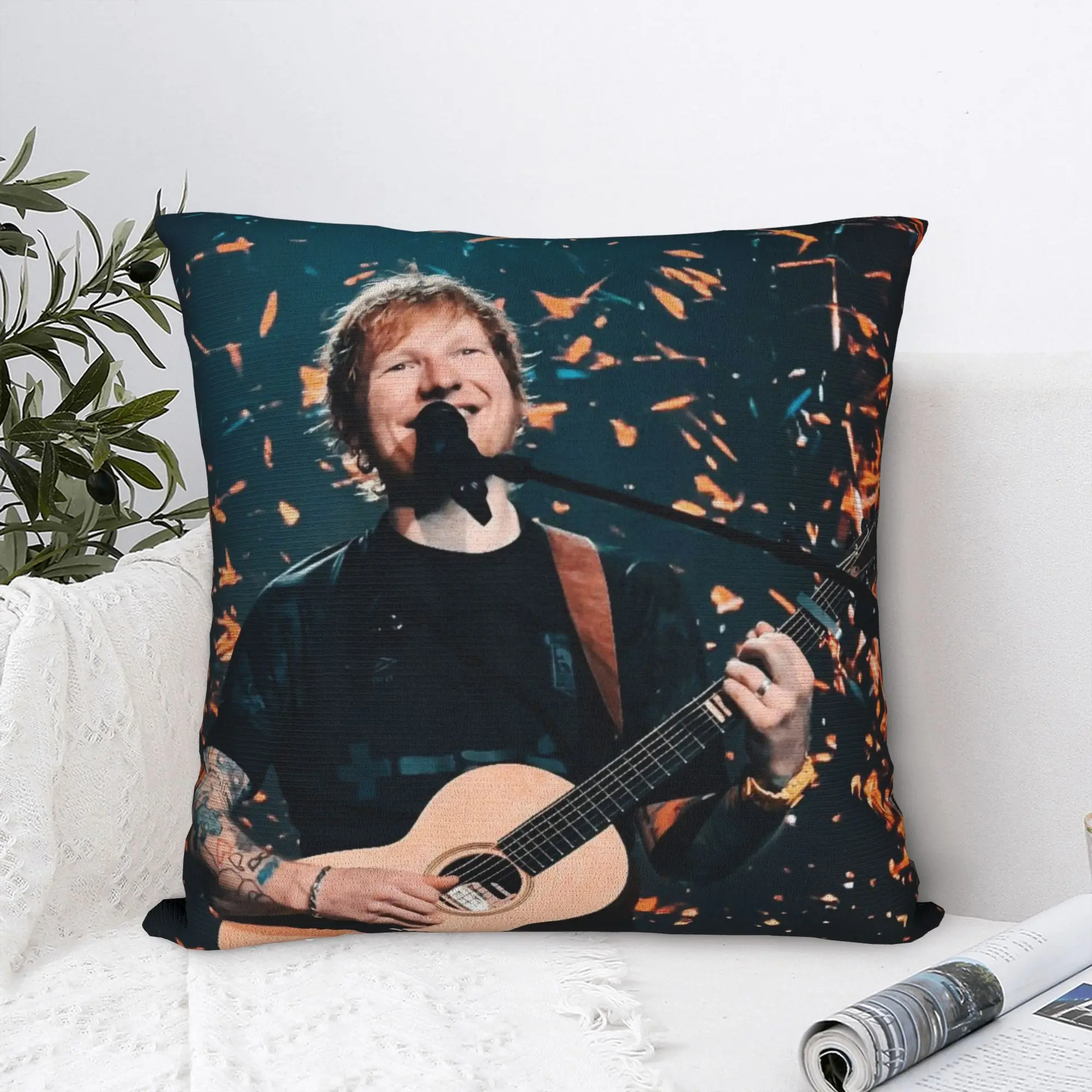 أغطية وسائد للديكور Ed Sheeran Loop Tour 2026 ملحقات غرفة النوم رمي كيس وسادة غطاء انغلق متعدد الحجم