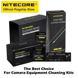 NITECORE  Camera Len Clean Tool Photography Drone Cleaning Swab Phone Tablet Screen Glasses Anti-fog Wipe Dust Free Cotton Swabs