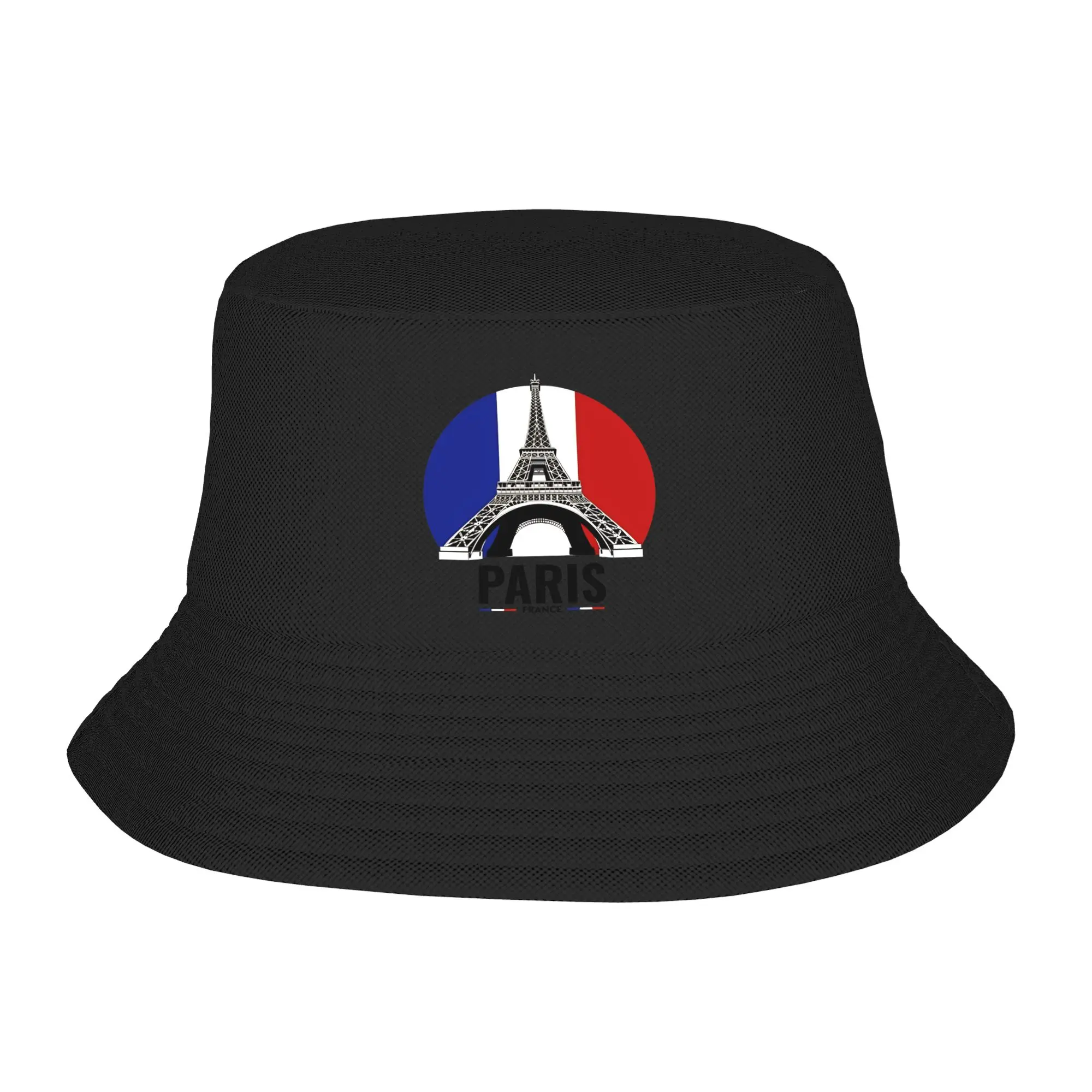 Eiffel Tower Paris France  Bucket Hat Summer  Casual Fisherman Hats For Unisex Breathable Vacation Caps Outdoor Design Sun Hats
