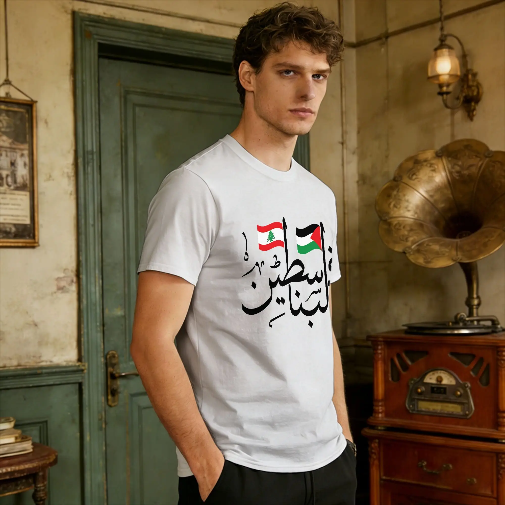 Men Women's T-Shirt Lebanon Flags Arabic T Shirts Harajuku  Summer Tees Y2K Casual 100 Cotton Tops Plus Size 6XL