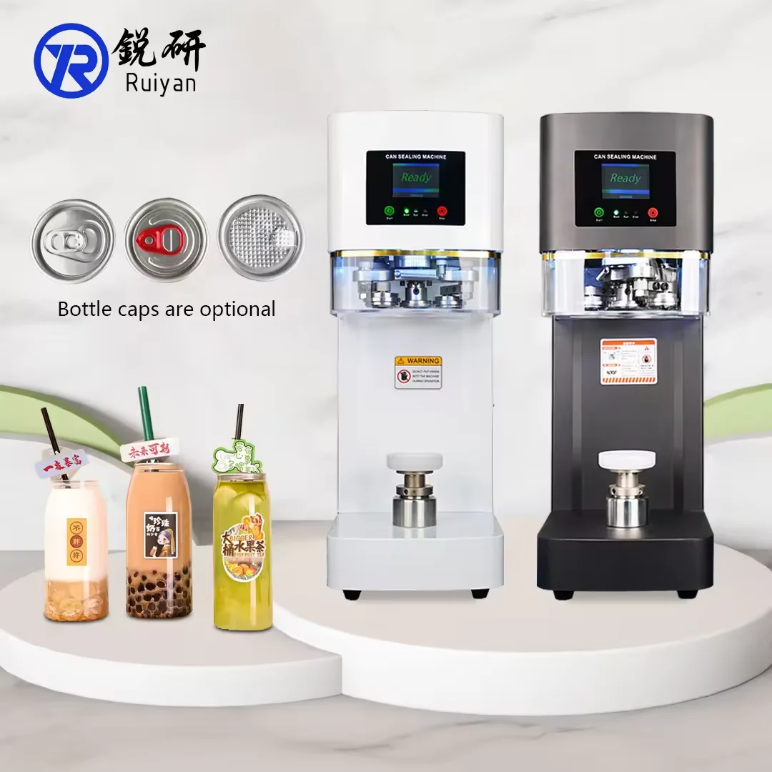 

Automatic Non-rotation Pop Can Sealer Machine with CE Certification Sealing Bubble Tea Juice Soda Cake