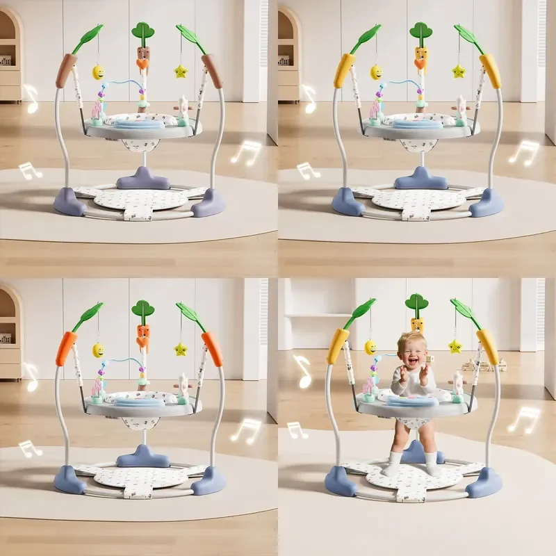 

【CHIMU HOME】 Baby Jumping Chair with Activity Table and Music Toys for Indoor Play