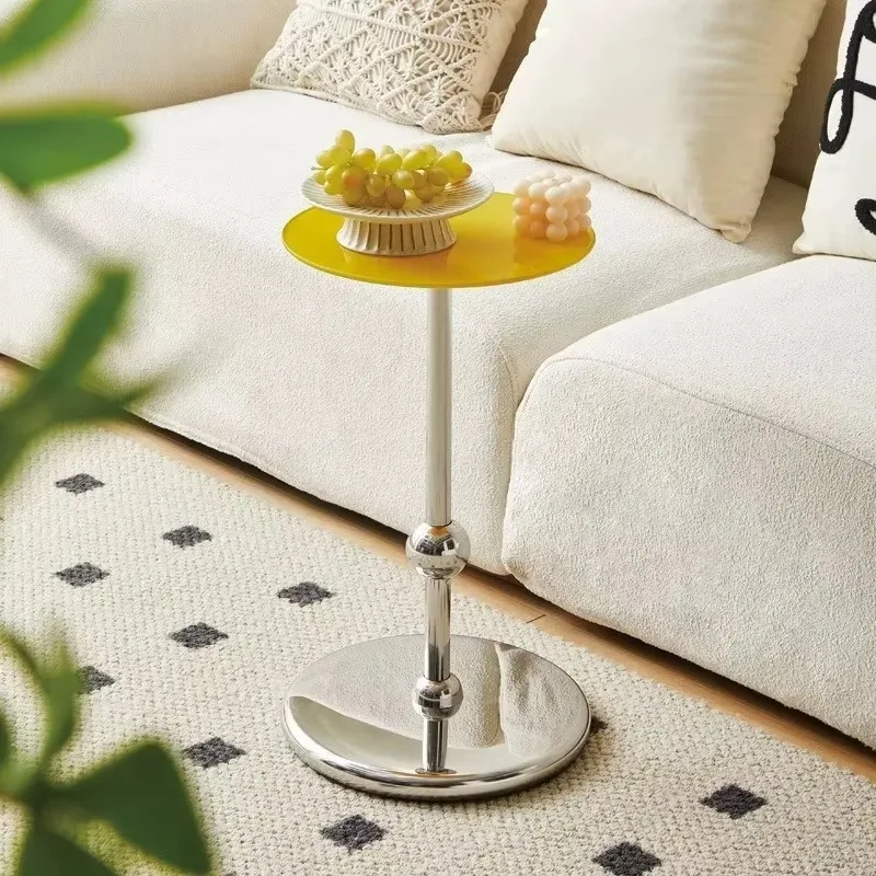 Minimalist Modern Bedside Side Table, Creative Small Coffee Table for Bedroom & Living Room Home Decor