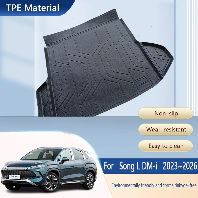 

Car Trunk Mats For BYD Song L DM i Accessories 2024 2025 2026 Auto Anti-slip Trunk Storage Pads Liner Mat Carpet Car Accessories