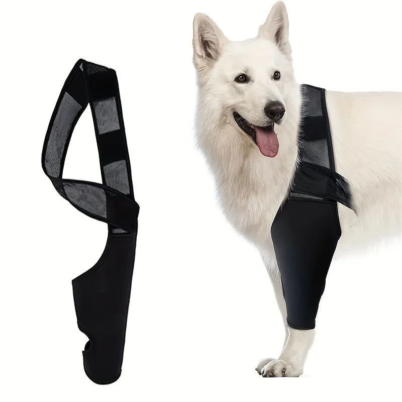 

Dog Thigh Protector Brace, Canine Joint Support Knee Pad, Recovery Sleeve for Injury Protection, Post-Surgery Leg Wrap, Adjustab