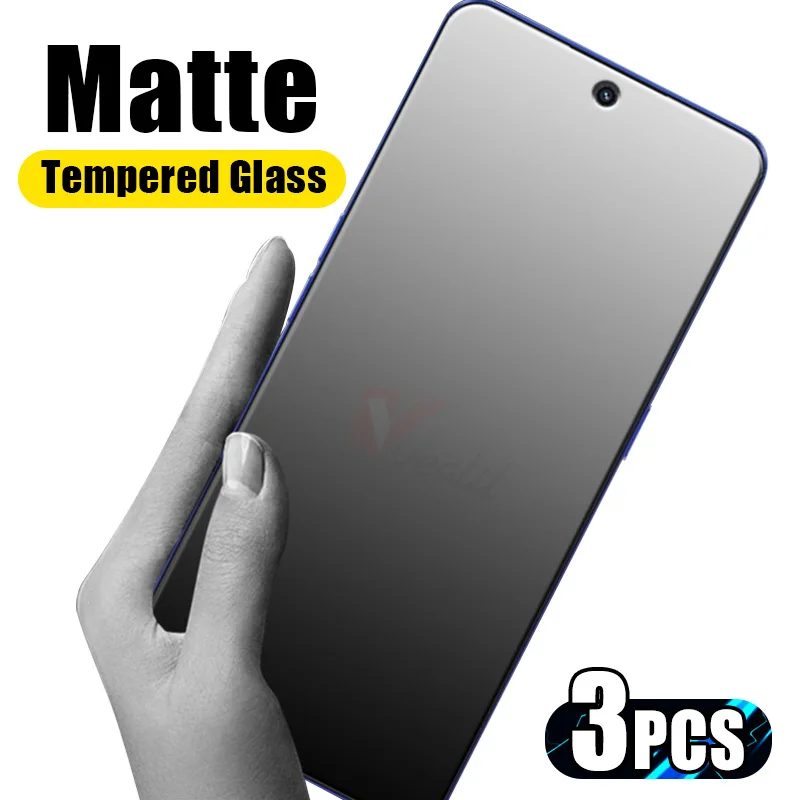 

1-3Pcs Matte Tempered Glass For Realme GT Neo 5 SE 3T 2T GT3 GT2 Pro Screen Protector for Realme GT Master C55 C53 C33 C31 C30S