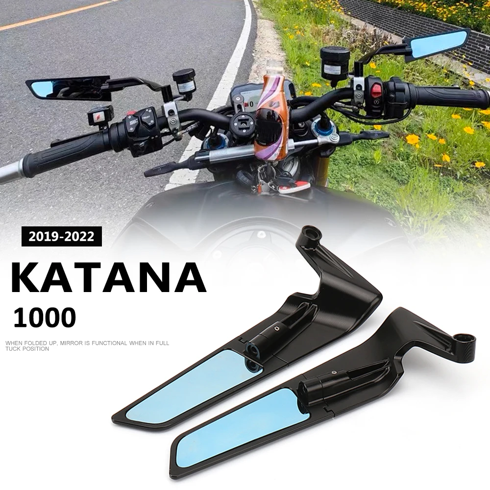 New Motorcycle Accessories Mirrors Racing Sport Aluminum Rearview Mirror For Suzuki Katana 1000 KATANA 1000 2019 2020 2021 2022