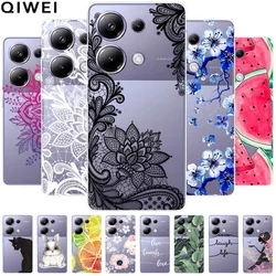 For Xiaomi Poco M6 Pro Case Transparent Cute Soft Silicone TPU Coque for Poco M6 Pro 4G Phone Cover Clear Bumper Capa M6Pro 6.67