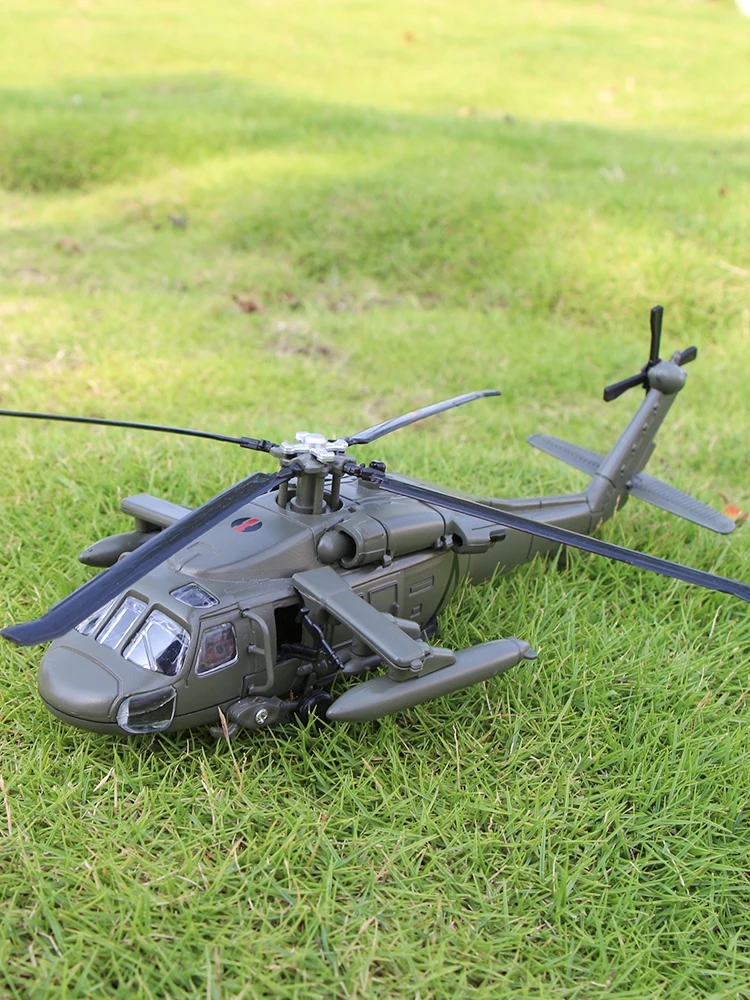 UH-60 Utility Helicopter Simulation Exquisite Diecasts & Toy Vehicles HuaYi 1:64 Alloy Military Model Metal Airplane Kids\' Gifts