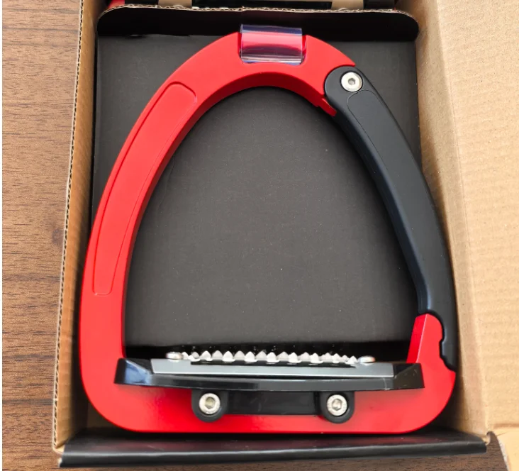 Equestrian Horse Riding Stirrups, 125mm Lightweight Aluminum Alloy Saddle Replacement Parts