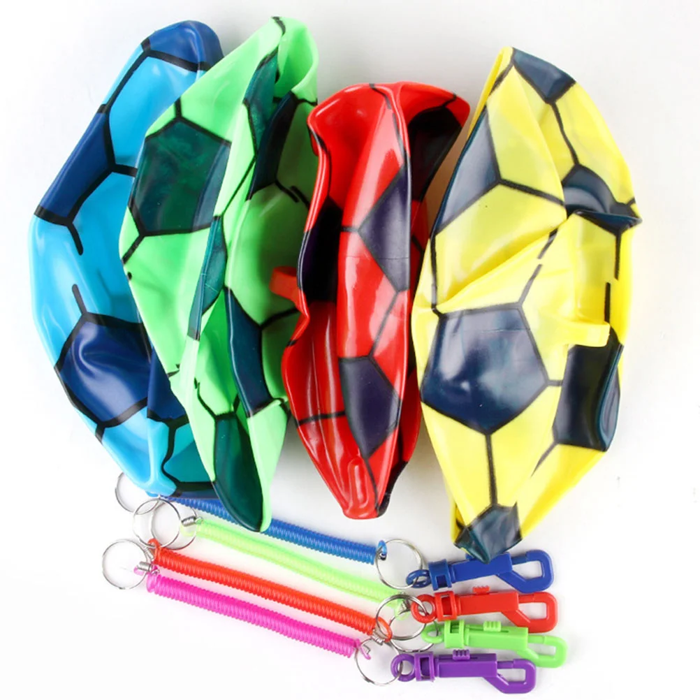 6 Pcs Football Balloon Inflator Pump Child Soccer Training Toy Inflatable Pvc Kid Children