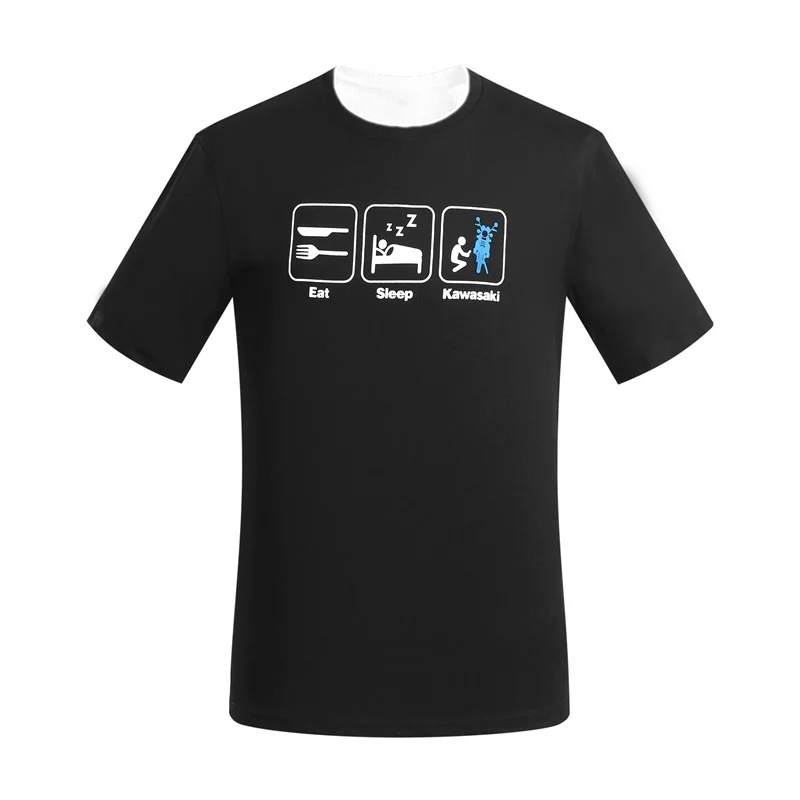 

Kawasaki Motorcycle Racing Team Logo Printed Men Women T-Shirt Quick Drying Clothing Sportswear Short Sleeve Moto Fans Tops