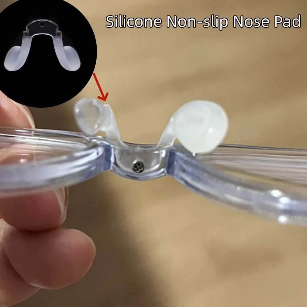 

For Nearsighted Glasses One-piece Hole Screwed Non-slip Nose Pad Silicone Saddle Nose Leaf Accessories