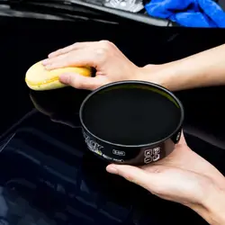 Pasta de pulido de cera negra para coche, agente de reparación de arañazos, pintura de cristal de coche, cera dura, revestimiento de mantenimiento impermeable, 200g