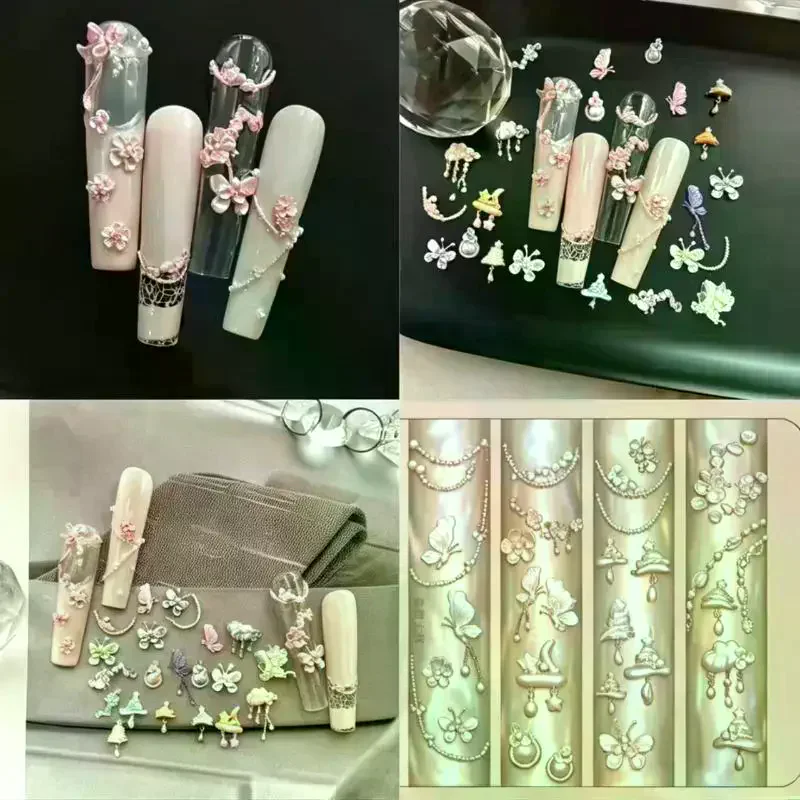 /Kuz/Shell Sea Star Conch Nail Art Mold Transparent Silicone DIY Pearl Relief Carving Decor Manicure Tool Nail Charms Mold 3D