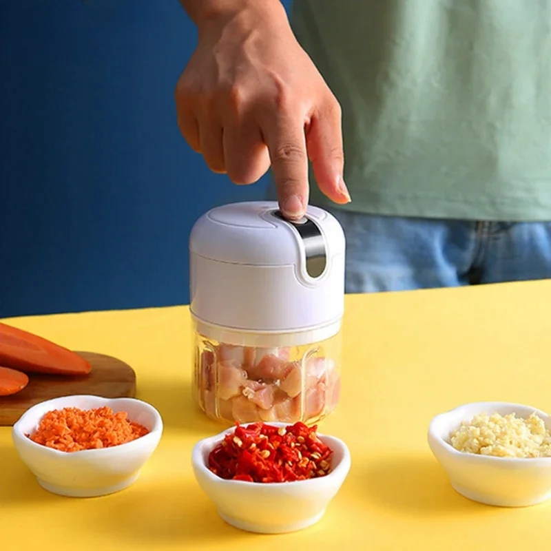 

Mini Mixers Kitchen Food Processor Garlic Chopper Vegetable Chili USB Masher Machine Gadgets