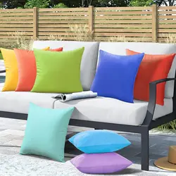 1pc Outdoor Waterproof Throw Pillow Covers Decorative Square Cushion Case Patio Pillows for Couch  Room decor