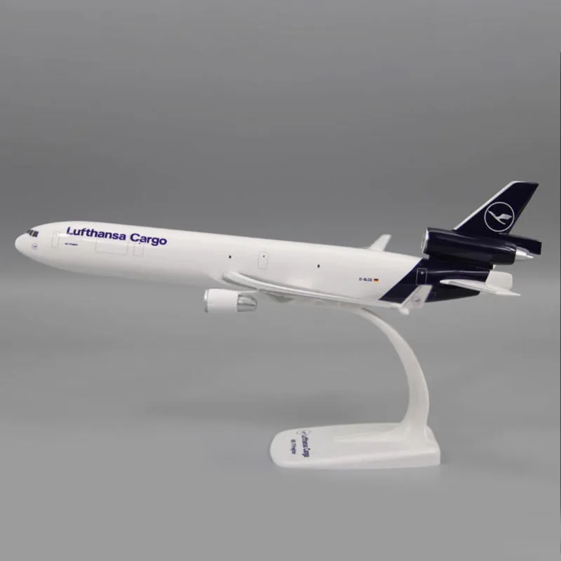 هيربا 1:200 مقياس MD11 لوفتهانزا البضائع الطائرات محاكاة الانتهاء نموذج طائرة الانتهاء لعبة تذكارية هدية