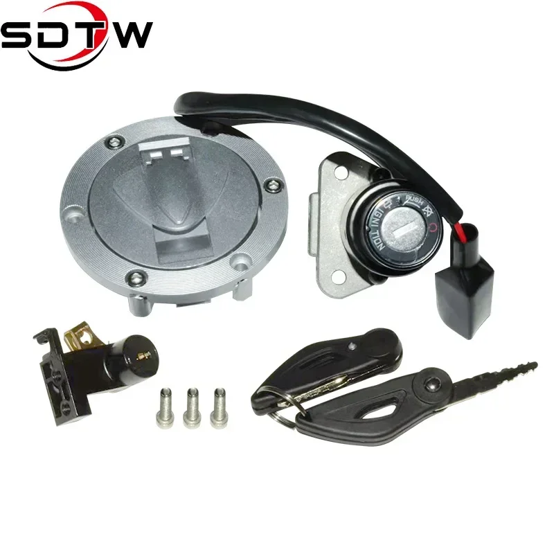 

SDTW New Motorcycle Ignition Switch Sleeve Lock, Fuel Tank Cover, Oil Door Lock Suitable for Benda Chinchilla 300