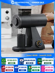 STARSEEKER AK74 Electric Coffee Grinder 74MM Flat Titanium Burr Espresso Brew Coffee Bean Grinder Speed Regulation Black White
