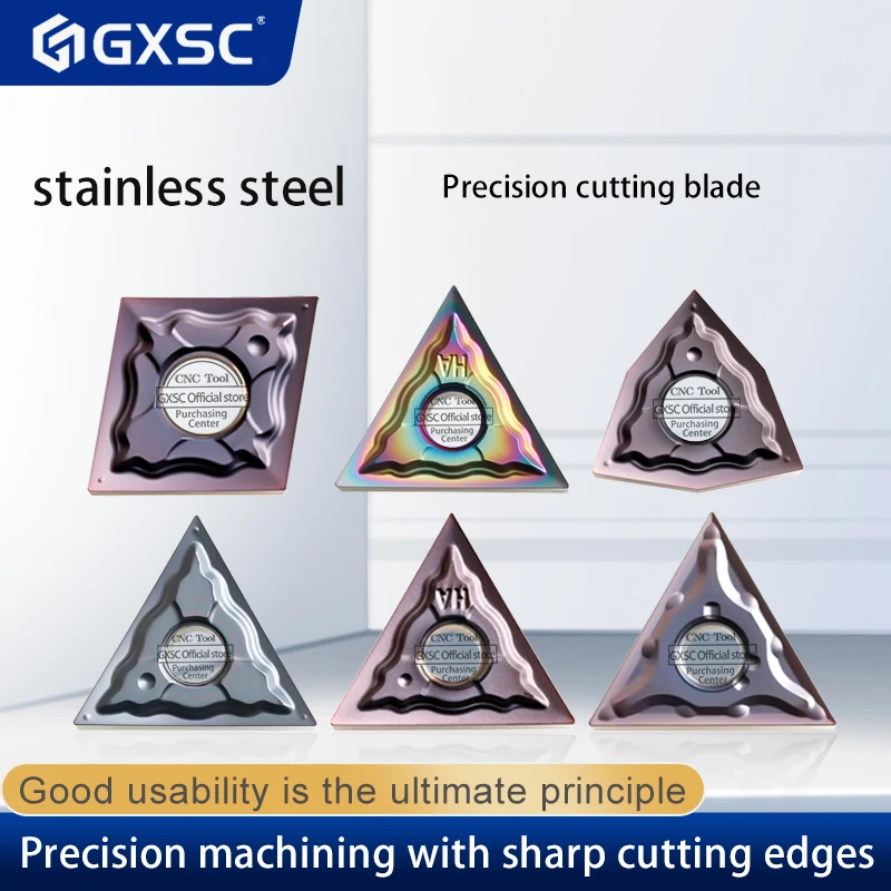 Tnmg 160402 -ha Gx678 Inserção Giratória Wnmg 080402 -ha Gx9030 Ferramentas de Torno Cnc Inserção de Metal Duro Cnmg 120402 -ha Ge9030 Torneamento de Alta Qualidade