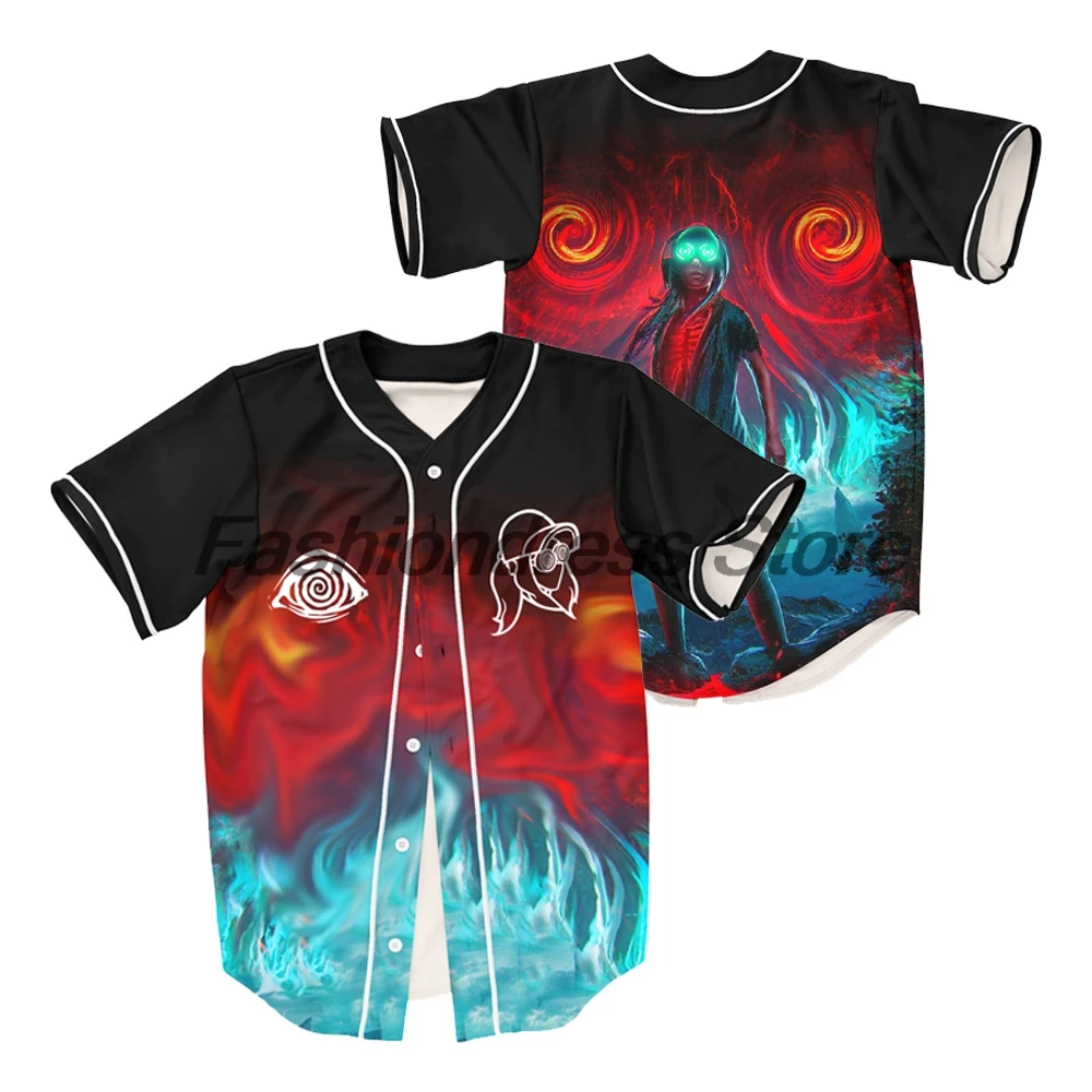

Rezz Music Festival Baseball Jersey V-Neck Short Sleeve Button-up Shirts Women Men Outdoor Streetwear Tops
