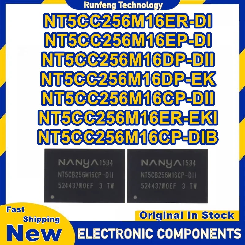 5Pcs Nt5Cc256M16Er-… - image