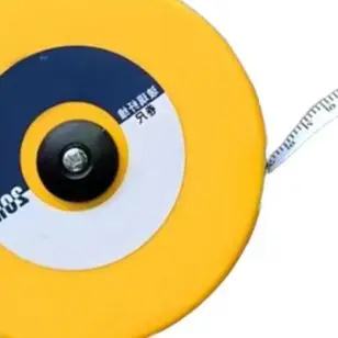 20 30 50 100M Fiberglass Measuring Tape Red Soft Ruler Waterproof Slip Dual Scale For Construction Surveying Land Measurement To