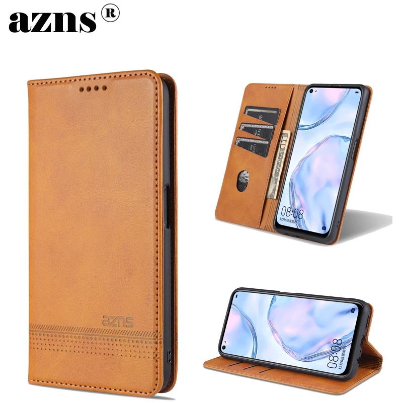 【AZNS】Для Realme V5 5G Чехол-кошелек из искусственной кожи Чехлы для телефонов с картами Мягкий ТПУ Книга Флип Для Realme V5 5G Защитный чехол