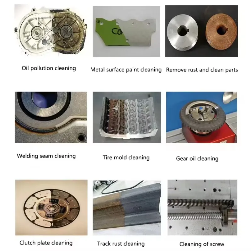 Rechargeable Mini Backpack Portable MOPA Pulse Cleaner Cleaning Rust  Cleaner Machine with Handheld Tablet