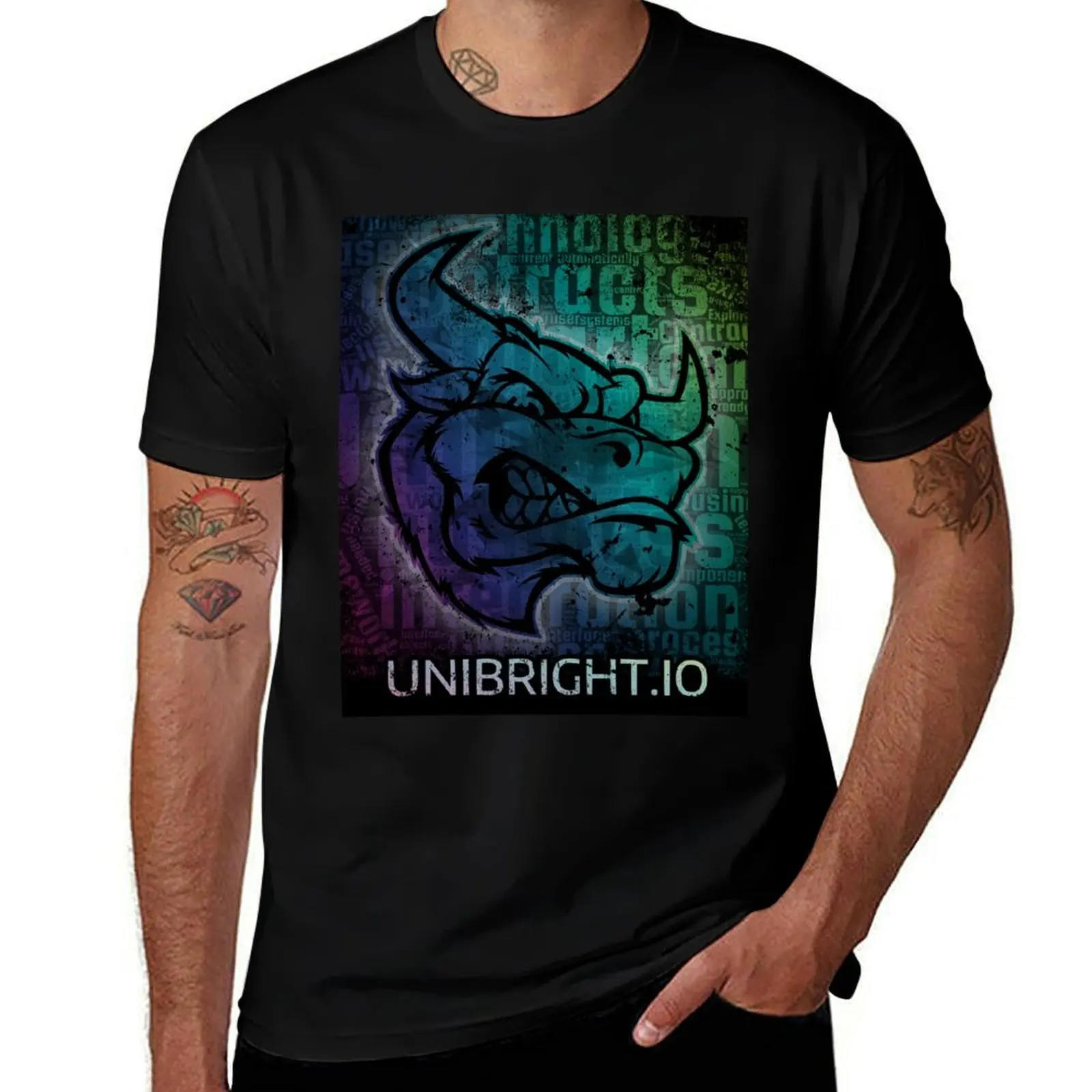 

Unibright Bull T-Shirt t shirt man plain t shirts designer T-Shirt