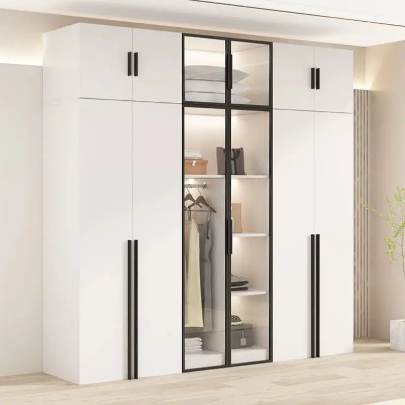 

Women Shelf Wardrobe Designer Luxury King Size Wooden Modern Wardrobe Clothing Bedrooms Chlafzimmer Schrank hotel Furniture