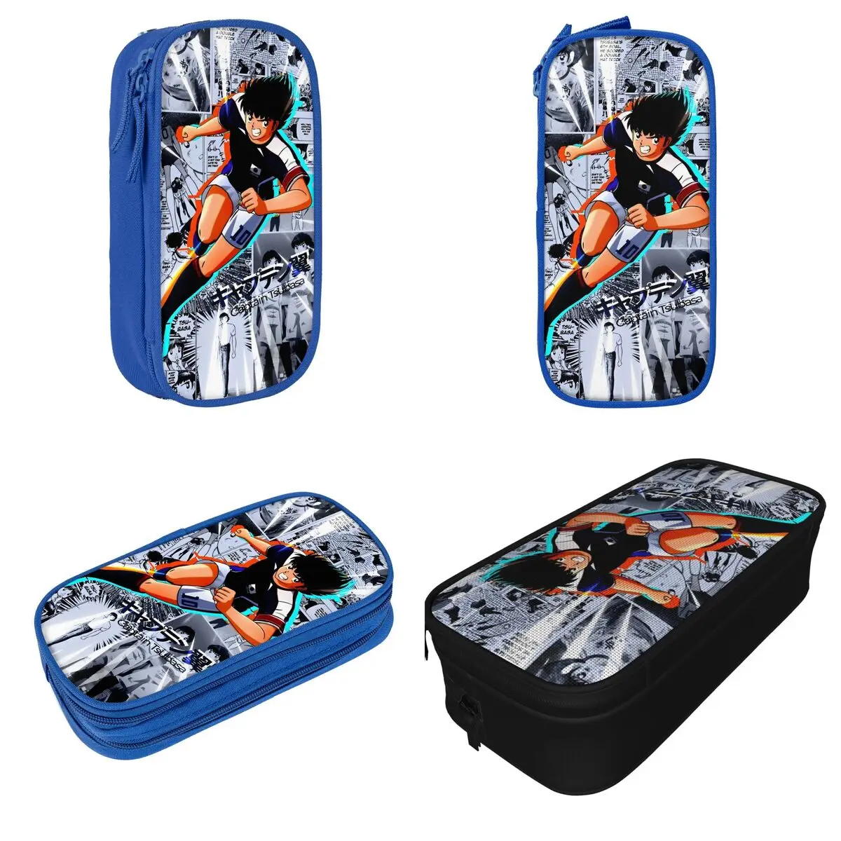 Cute Anime Captain Tsubasa Pencil Case Pencil Box Pen Box for Girl Boy Large Storage Bags School Supplies Gifts Stationery