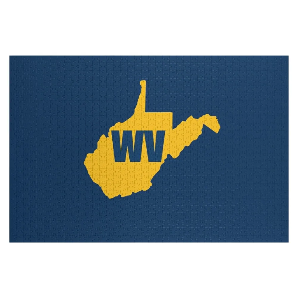 

West Virginia State Map Silhouette WV Home Jigsaw Puzzle Custom Gifts Woods For Adults Personalize Wooden Animal Puzzle