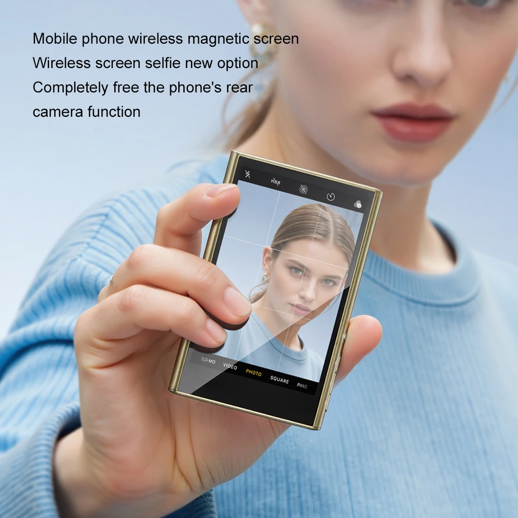 

for Smartphone Rear Camera Selfie Vlog Live Stream 1080P High-definition Display Magnetic Photography Attraction Selfie Screen