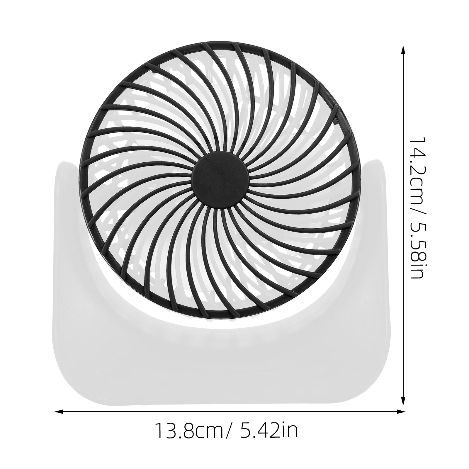1 set draagbare mini-bureau USB-aangedreven kleine desktopventilator voor reizen buiten kamperen slaapkamer kantoor lichtgewicht elektrische ventilator