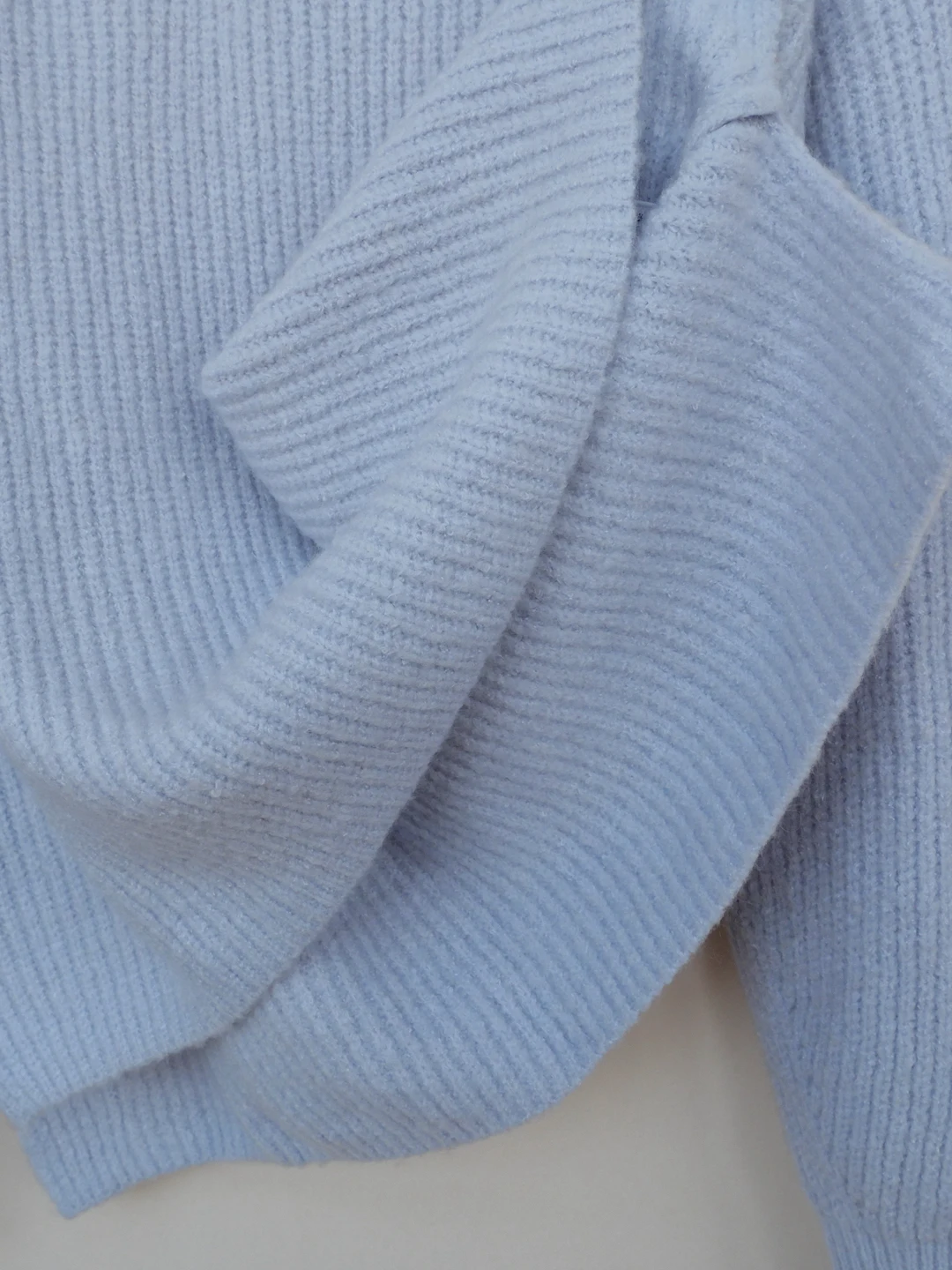 Thi – pull en v pour femme, doux, moelleux, chaud, ample, confortable, tissu mélangé, Long, longueur régulière, hiver