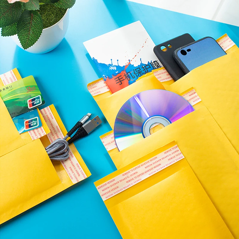 10 Pçs/lote Envio Gratuito de Papel Kraft Bolha Mailers Acolchoados Envelopes Sacos com Diferentes Especificações Saco De Discussão Envelope Com