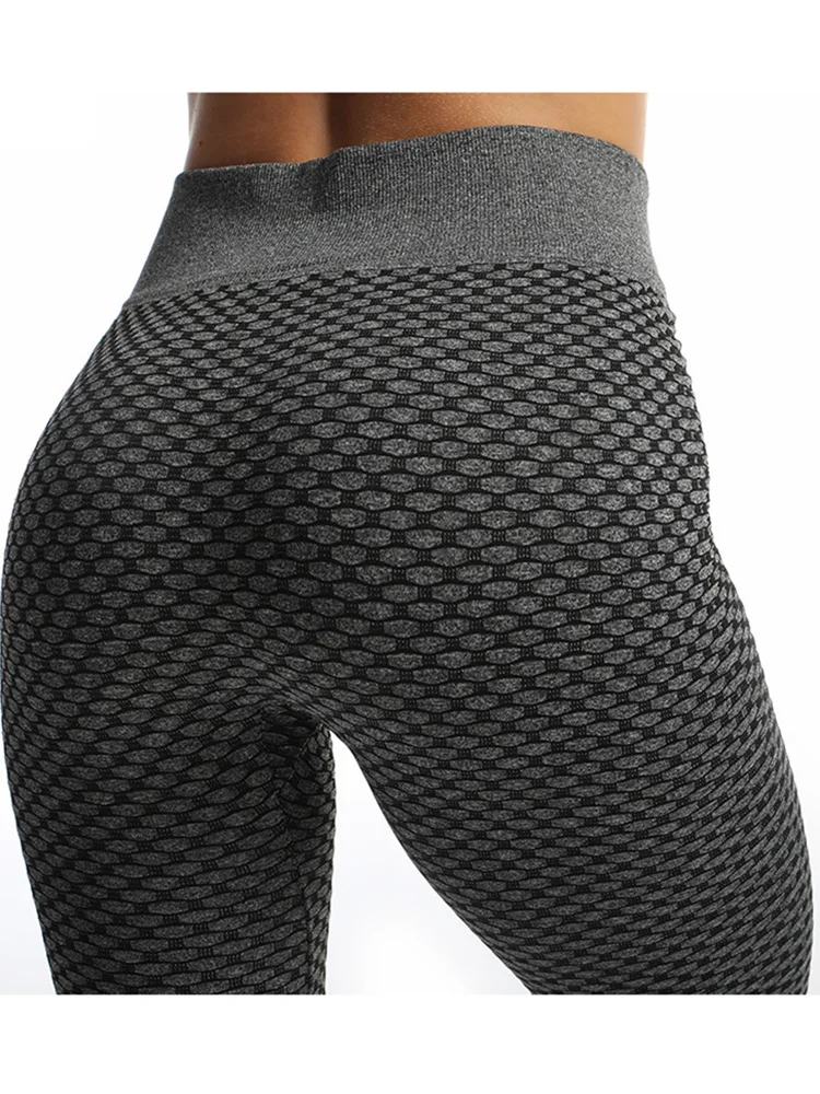 CHSDCSI Sport Leggins Women Honeycomb Design Seamless Leggings Workout Push Up Casual Stretchy Pencil Pants Fitness Gym Sexy New