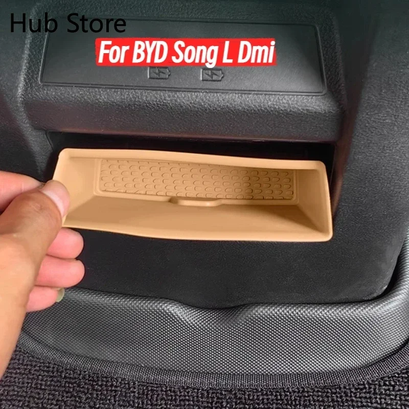For BYD Song L Dmi Rear Storage Box Car Interior Second Row Storage Special Product Car Armrest Box Modification Accessories