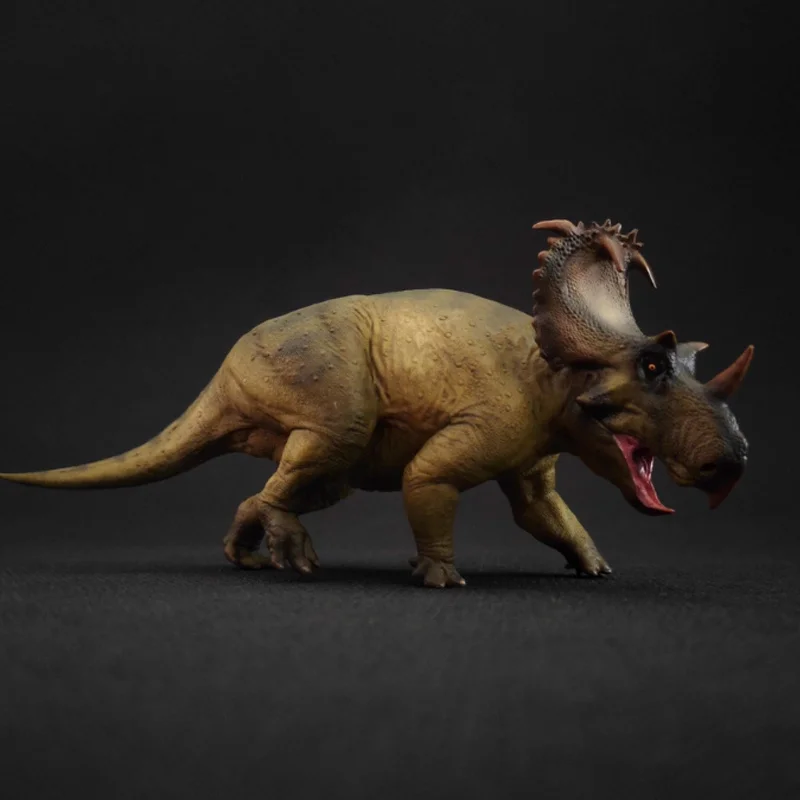 

New Genuine Dinosaur King Model 89 Growth Companion Action Figure Crowned Horned Dragon Animal Model Decorative Ornament Toy