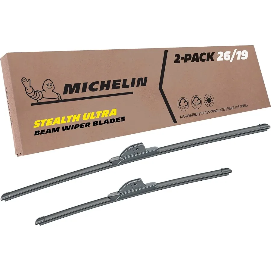 

Stealth Ultra Twin Pack 26, 19-дюймовые щетки стеклоочистителя для выбора Honda Subaru Acura Tesla BMW Chrysler Nissan Audi Jaguar Model Year