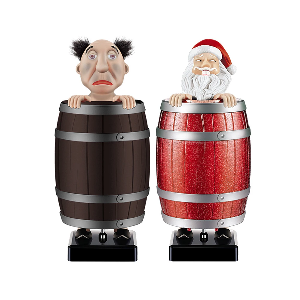Christmas Decorations Funny Cigarette Boxes Santa Claus Figure Cigarette Case Holder Creative Christmas Gifts Toy Party Supplies