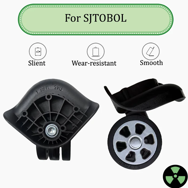 

For SJTOBOL T145 Ultra-Quiet Swivel Wheels Luggage Wheel Replacement Parts 360° Rotation Wear-Resistant Silent